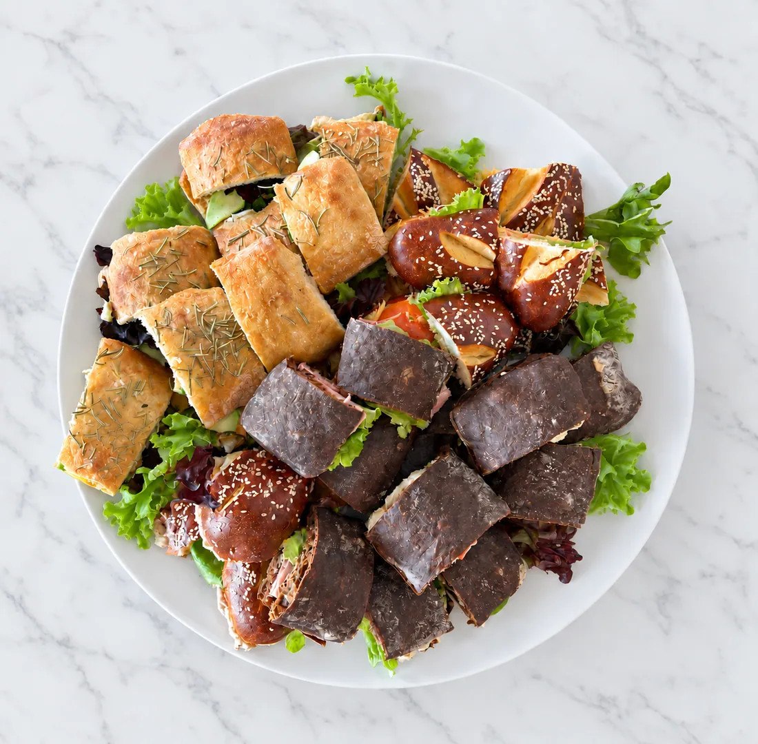 Gourmet sandwich platter